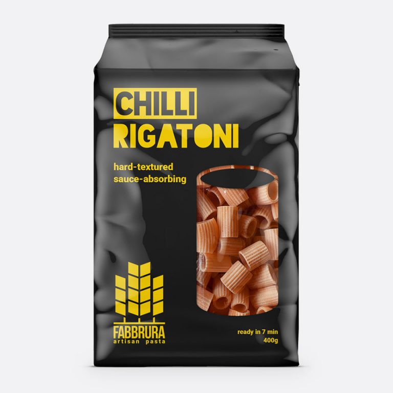 Fabbrura's Chilli Rigatoni Packaging