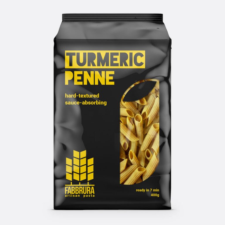 Fabbrura's Turmeric Penne Packaging