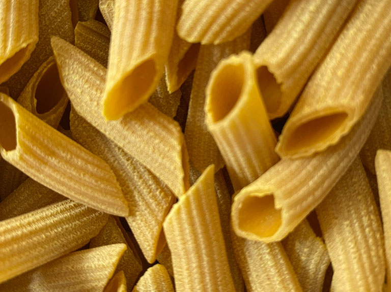 Fabbrura's Turmeric Penne Rough Texture